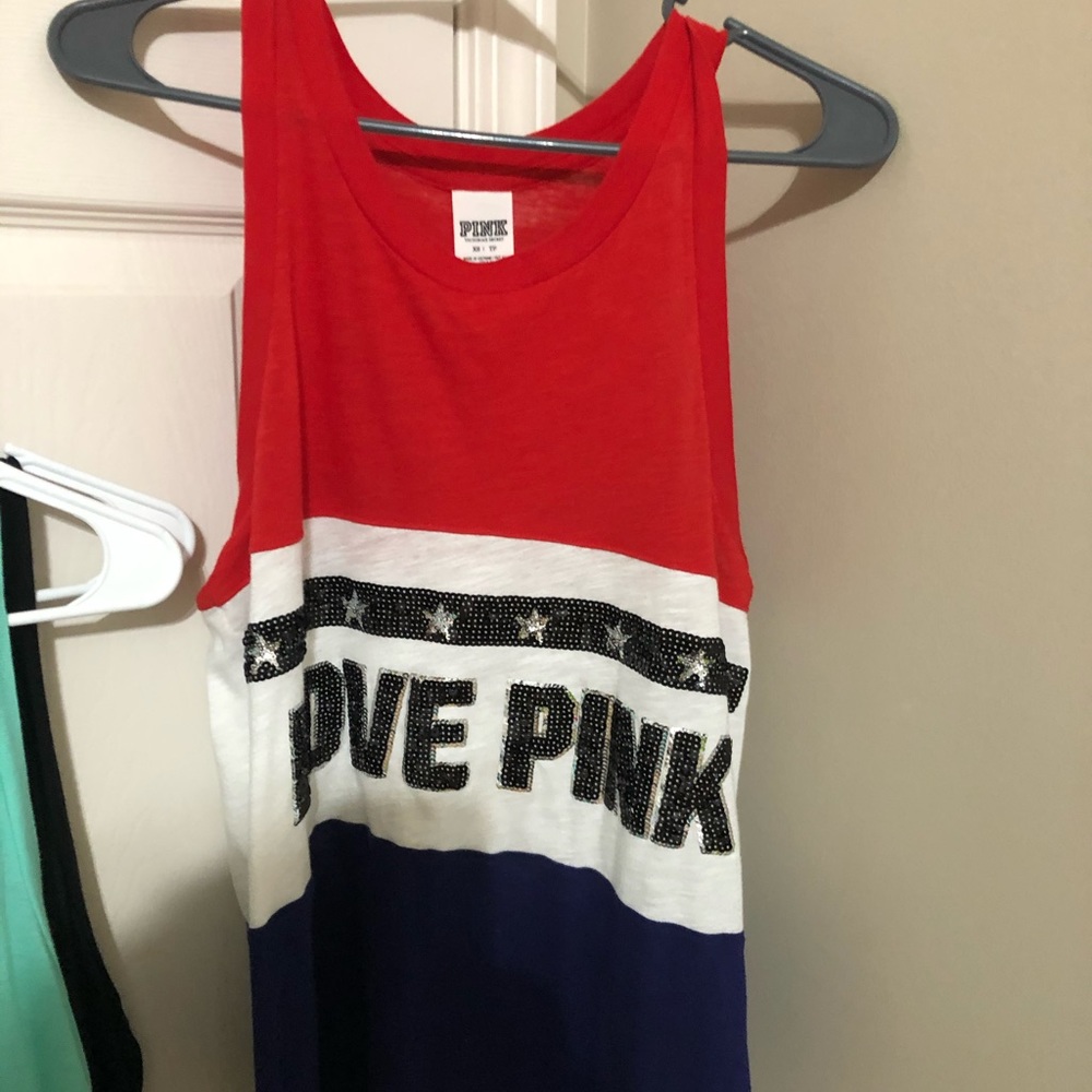 Pink victoria secret tank top